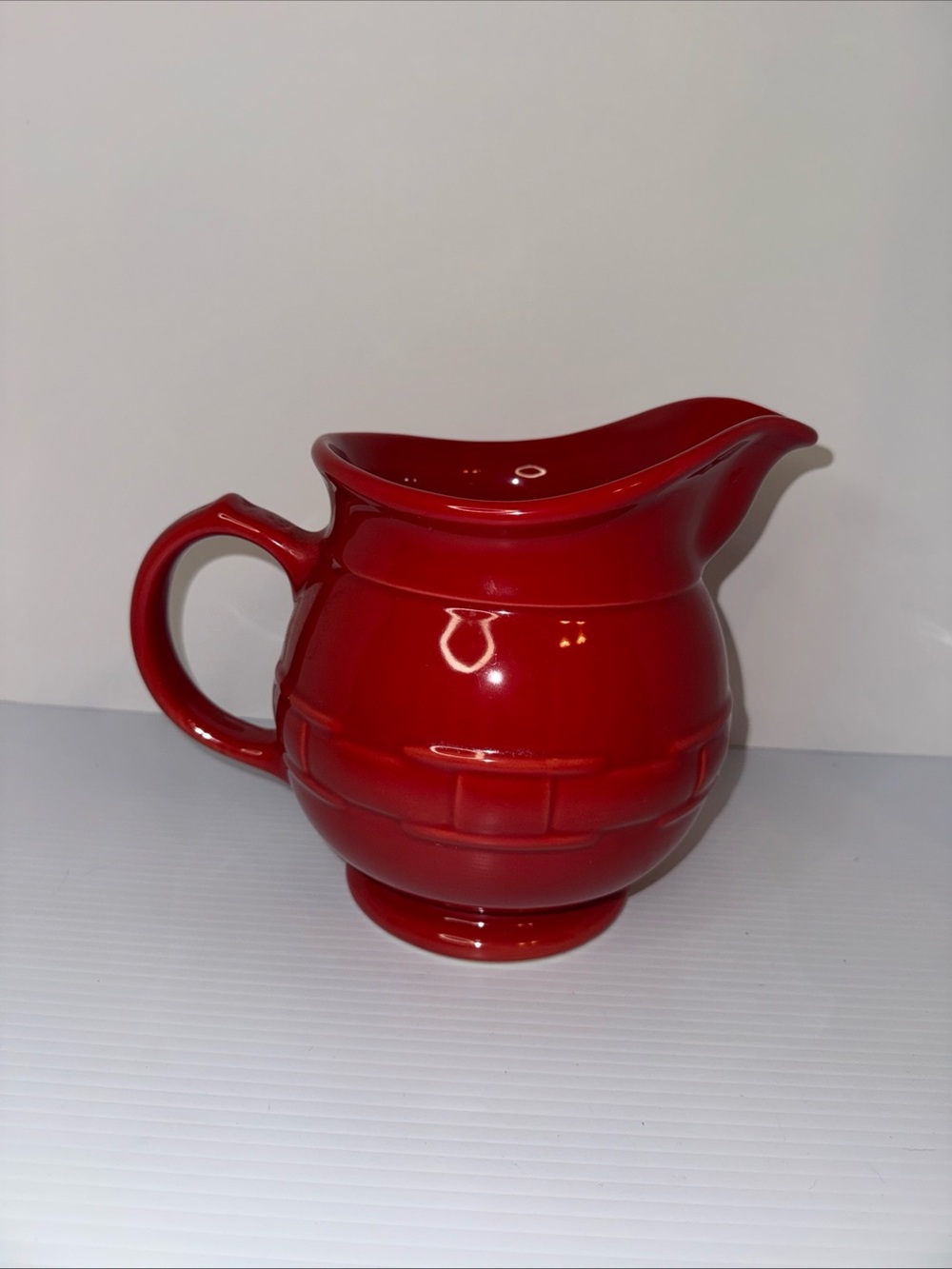 Longaberger "Woven Traditions Classic Paprika" Pitcher